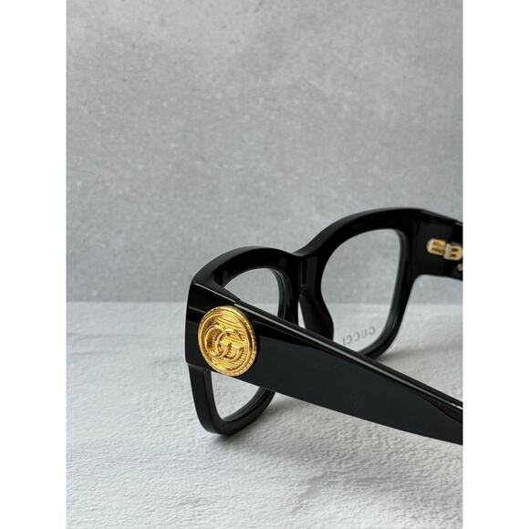 NEW Gucci GG1410O Black Cat Eye Eyeglasses Frames